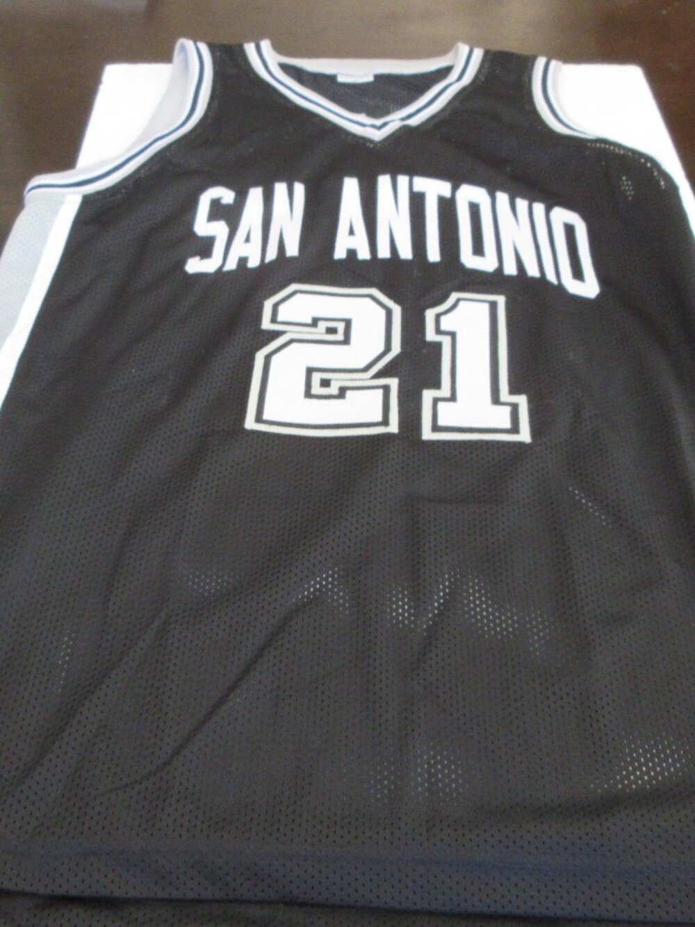 Allin Robertson San Antonio Spurs NBA Signed Jersey Tristar Witnessed  8479506